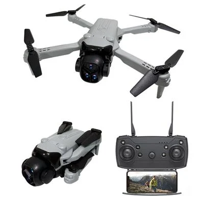 i5 Pro Dual Camera Dual Battery Folding Drone with WiFi App Control - 3.7V 1800mAh Battery - Rokomari product
